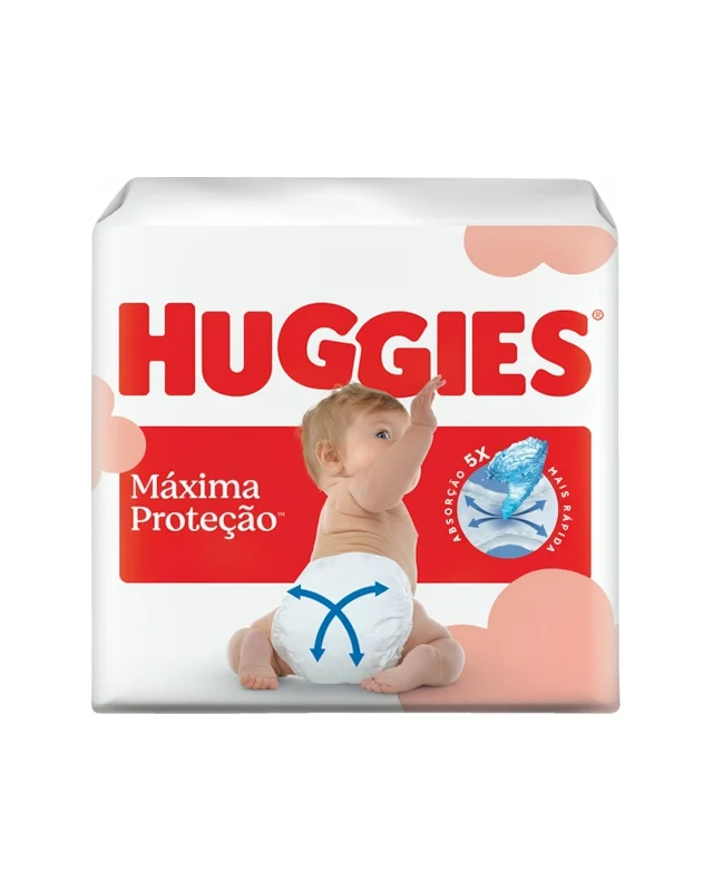 Embalagem de Huggies Máxima Proteção, a linha Supreme Care, foto da marca